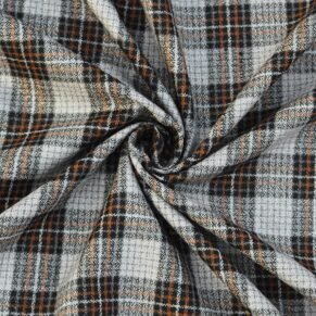 Grey Luxury Pattern Tweed For Men's Suit